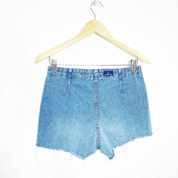 Vintage 00s Y2K Jordache 90s Button Fly Denim Cutoff Jean Shorts Stretch size 26 - Picture 6 of 9